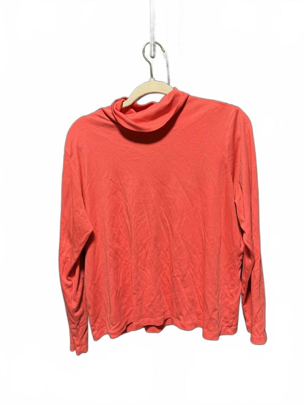L.L.Bean Women's XL Regular Supima Cotton Long Sleeve Turtleneck Shirt